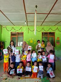 Bunda PAUD Sidoharjo Ikuti Kegiatan Pembelajaran di PAUD Putera Pertiwi